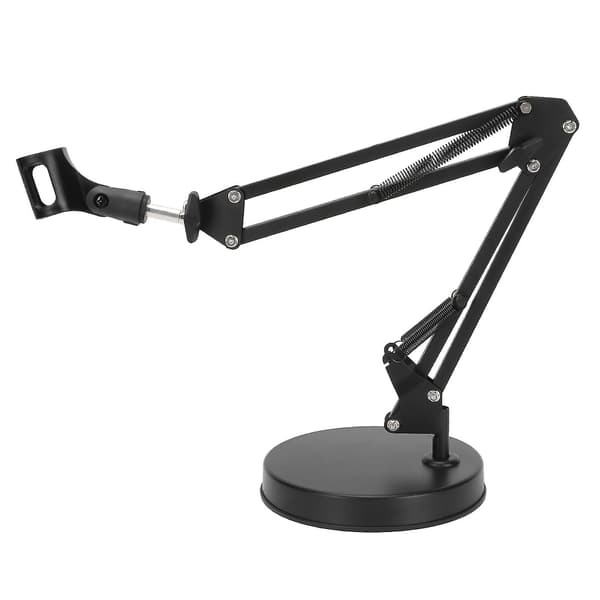 Professionel mikrofonarmstativ med 360° rotation til livestreaming og optagelse