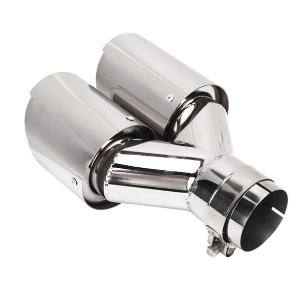 Universal 63 mm ID 89 mm Y-formet dobbelt udstødningsrør 304 spejlpoleret rustfrit stål bil