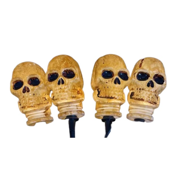 Halloween maavalot, pääkallot ja luut, puutarhavalot, merkkijonovalot, pelottavat valot, nauhavalot (4 kpl kahdella akkulaatikolla)