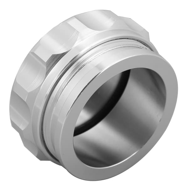 Bränsletankpåfyllningshalslockssats 1.9 tum Innerdiameter Aluminium Universal för Bil Silver