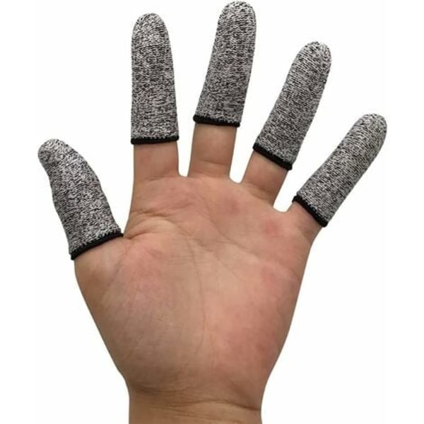 Fingersenge Skærebestandig beskyttelse til køkken, arbejde, udskæring, skridsikker, genanvendelig 12 stk.