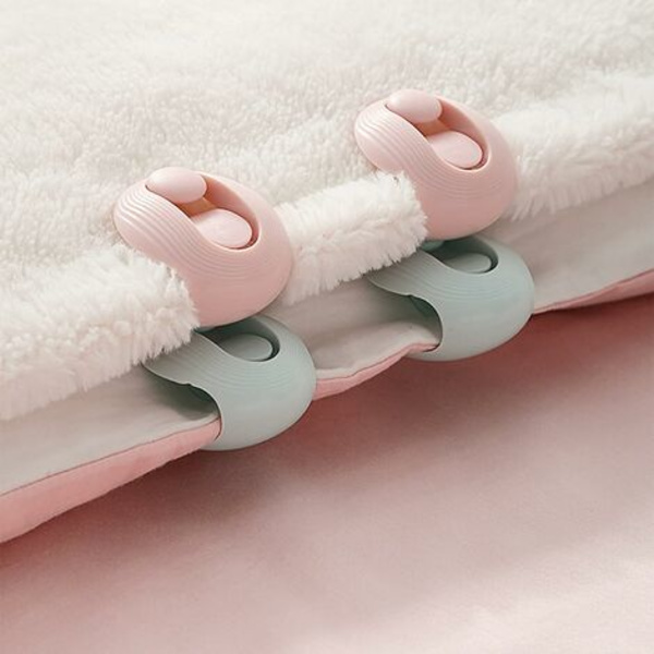 Dyneholderclips Holder hjørnerne af dynebetrækket på plads Nåleløse clips Sheet Clips Quilt Fixer Plast Tøjklemmer Fixing Clips 8 stk,
