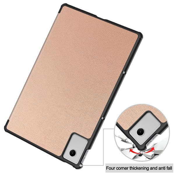 Til Lenovo Idea Tab Plus Deksel Støtsikkert[ht] Rosa guld pink