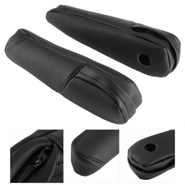 Læder Microfiber Armlænsbetræk Trim Passer til Honda CRV 2007 2009 Sort