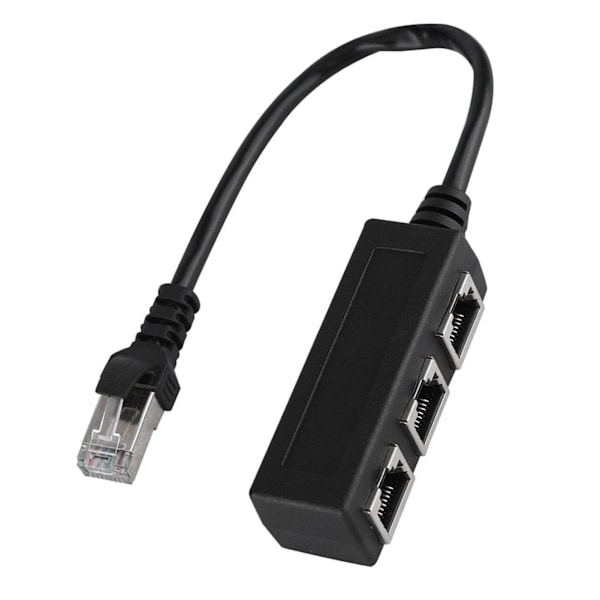 Ethernet-splitterkabel: 1 hann til 3 hunnporter for forbedret tilkobling