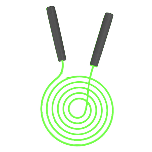 Hyppynaru Kids Color Hyppynaru Light Up Rope Fitness Workout black handle green fiber optic
