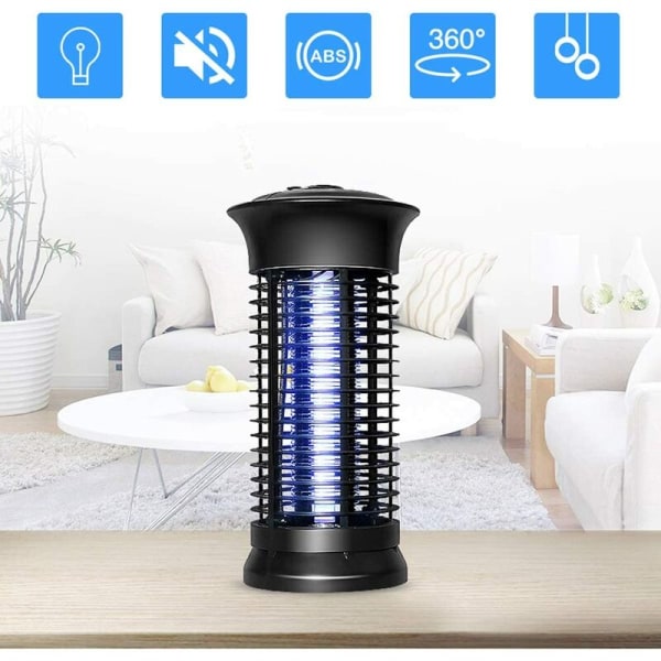 Mosquito Killer Lamp, Kraftfull elektronisk Bug Killer Bug Trap Kraftfull insektsflugfälla med krok Myggzappers Fly Gn