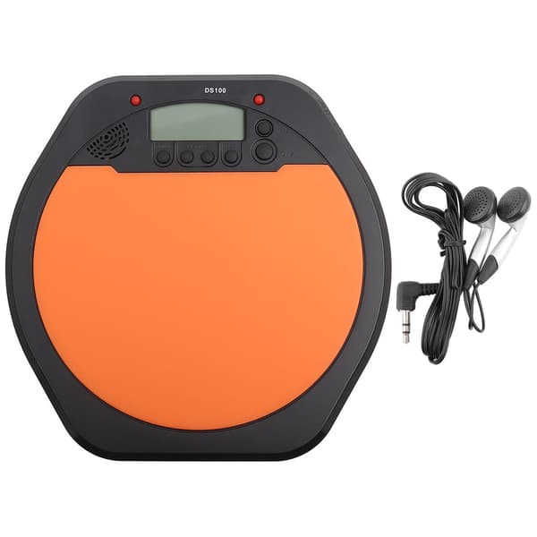 Elektronisk trommepad-metronom med hodetelefoner