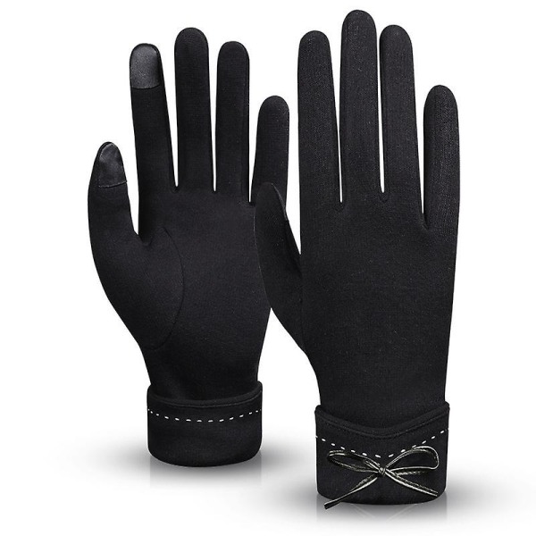 Vintervarma fleecehandskar, pekskärmshandskar black