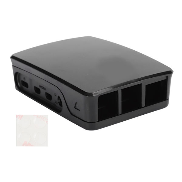 ABS Kabinet Sort Hvid Passer til Raspberry Pi 4B Beskyttende Skal Sort