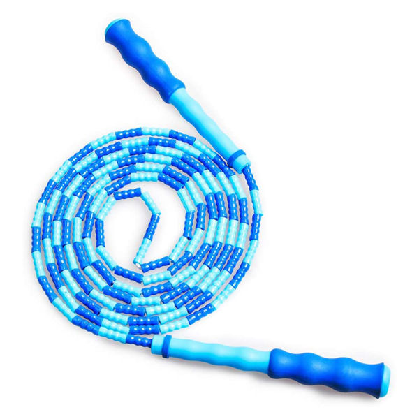 Hopprep Beaded Hopprep, hopprep Justerbar för vuxna Blue soft beads