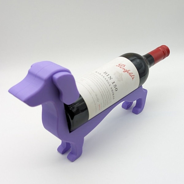 Dachshund Vinreol Flaskeholder Vinreol Display Stativ Purple