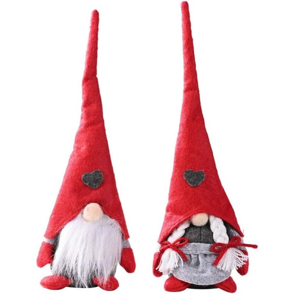 Festlig dekoration skogsgammal docka (20 skogsgammal kärleksdocka stående manlig modell + kvinnlig modell) för hem och garn