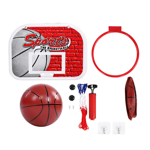 Barnas hengende basketballstativ, enkel montering uten boring S (1 stk)