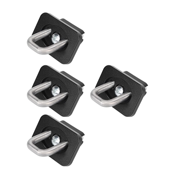 4 stk. Lastbilssengsanker 1000 LBS Rustfrit Stål Chevy Silverado 2007-2021 Sort