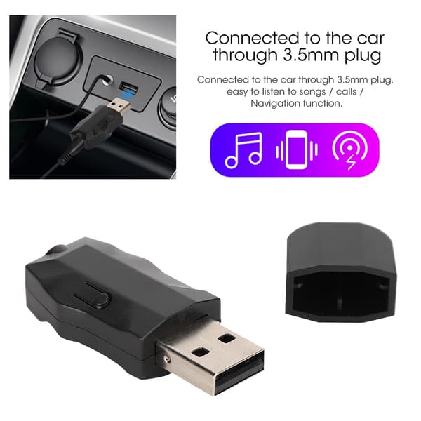 2-in-1 USB Bluetooth 5.0 -sovitin, lähetin-vastaanotinlaitteen lisävaruste
