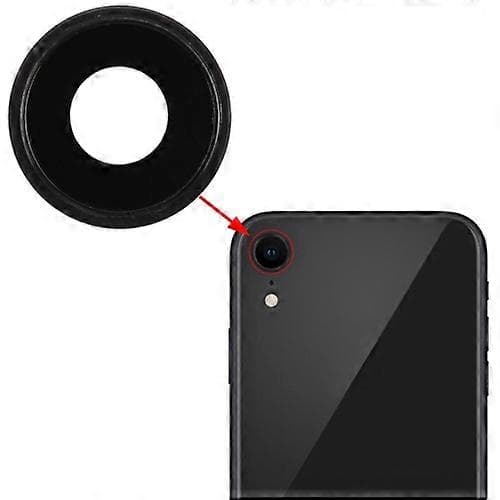 Bagkameraramme med objektivdæksel til iPhone XR Black