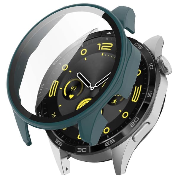 PC+hærdet glas integreret smart urkasse Green For Honor Watch 4 Pro