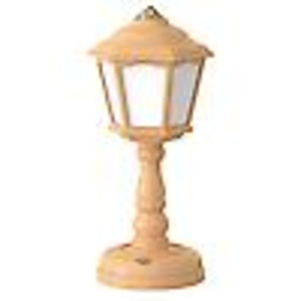 Hemmabordslampa USB Uppladdningsbar skrivbordslampa Retro skrivbordslampa för Ing och läsning(Gul)