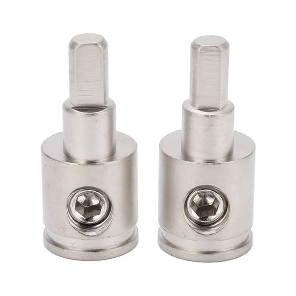 2 stk. Amp Input Reducer Adapter 0 Gauge til 4 Gauge Høj Effekt Messing Nikkelbelagt til Bil