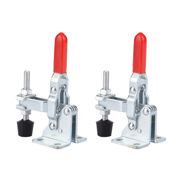 Snabbspännare i galvaniserat stål, vertikal, 2-pack