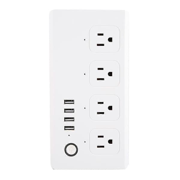 Smart Socket WiFi Smart Outlet Power Strip med 4 USB-stöd för appfjärrkontroll
