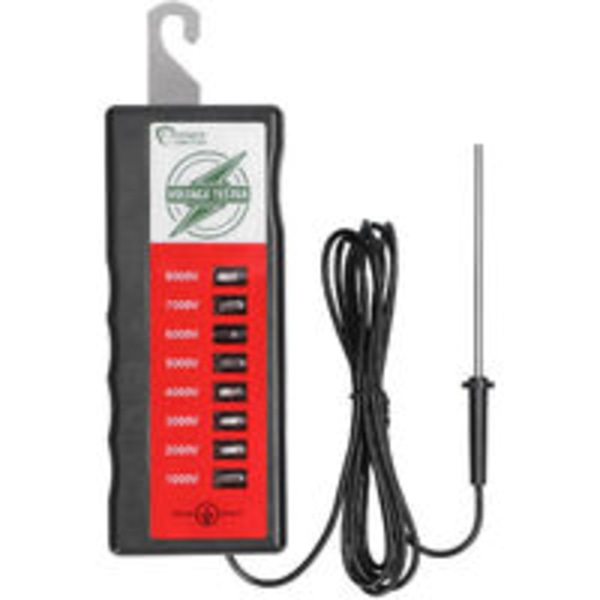 1000V-8000V 8LED lys Bærbar digital hegnstester Hjemmehave Hest Husdyr Elektrisk hegn Voltmeter