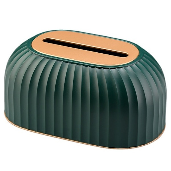 Tissue boks, papir boks, spisestue sofabord opbevaringsboks (luksus lysegrøn platin cover)