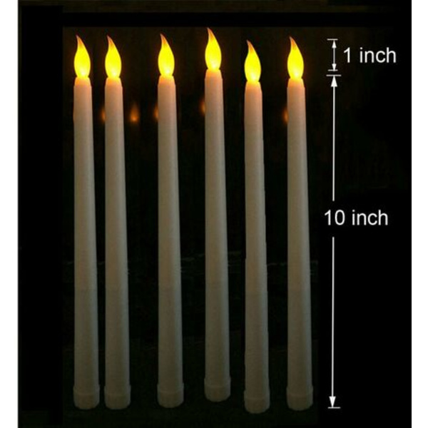 12 kpl liekettömät LED-kynttilät, paristokäyttöiset kynttilät, LED kartiomaiset kynttilät jouluun hääpäivän juhlapyhä