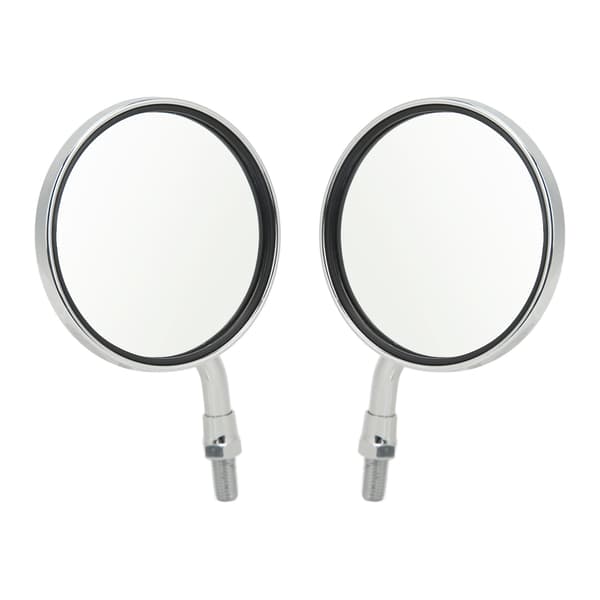 Universal 3.4in Bred Vision Motorcykel Backspegel Silver