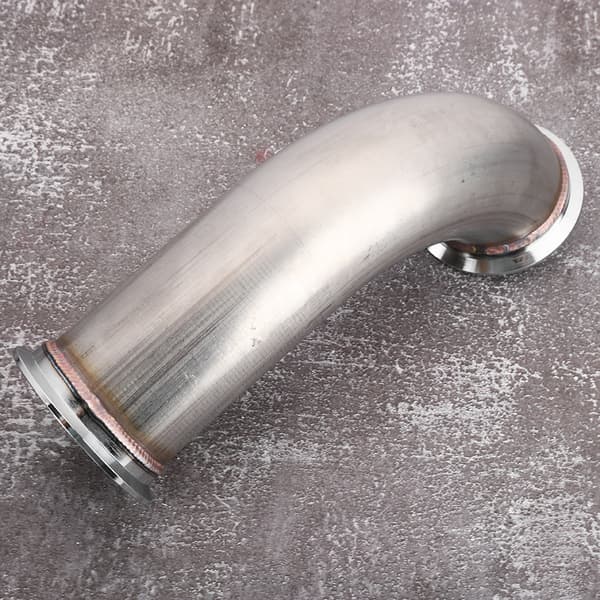 Universal 90 Grader 3 Drejninger V Bånd Klemme Kort Ben Rustfrit Stål Downpipe