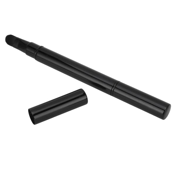 Bærbar Sammenklappelig Dobbeltendet Makeupbørste Til Øjenbryn Og Concealer