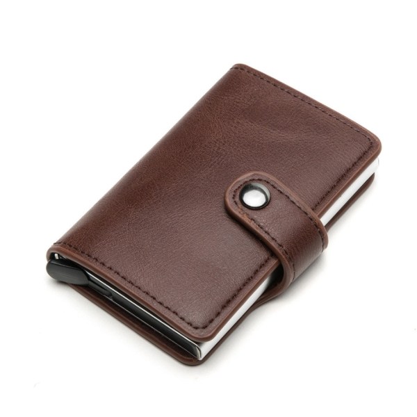 RFID NFC Protection Wallet Card Holder 5 kort Coffee