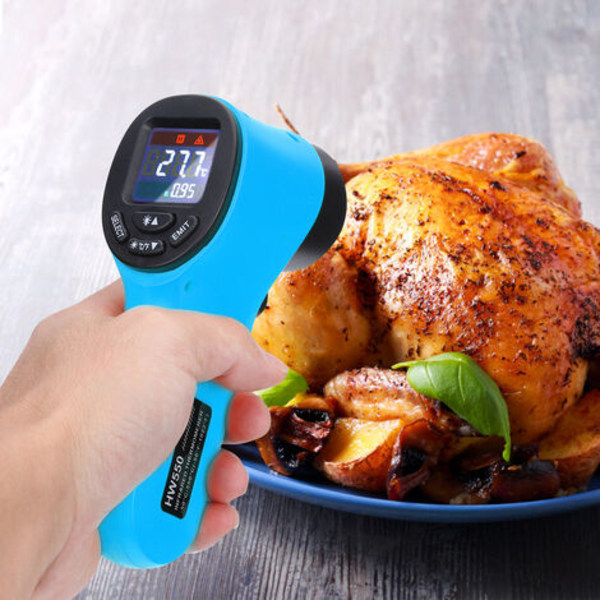 Bärbar beröringsfri digital infraröd termometer Pyrometer Akvarium LCD laser utomhustermometer Industriell termometer