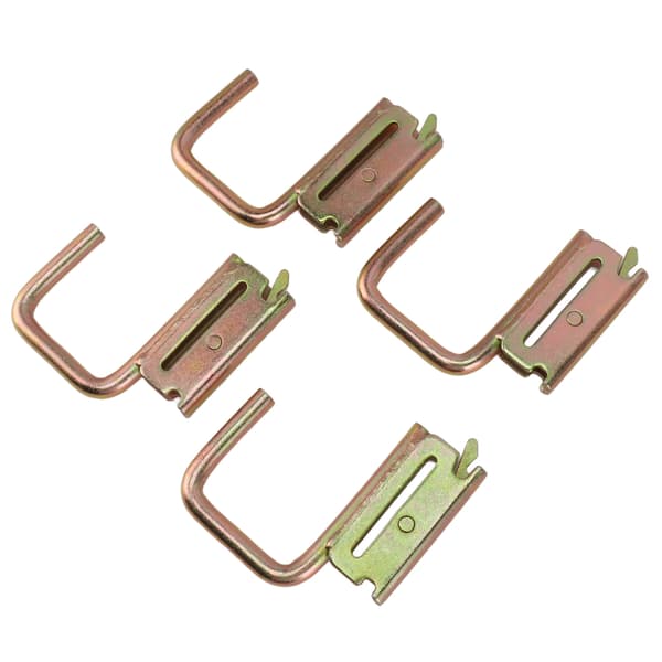 4-pack E-spårkrokar 1200 pund kapacitet RV Marine sovrum pickup tillbehör