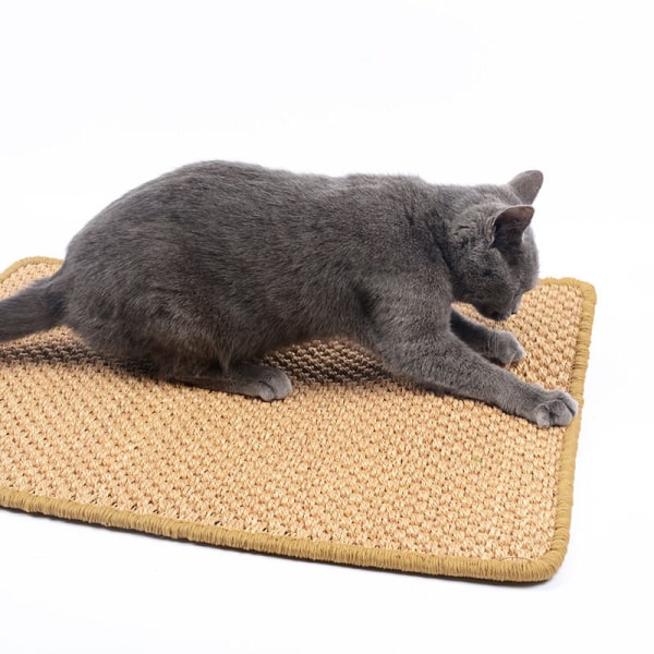 Overlocked sisal matte 30*40 + roterbar spiker katt skrapebrett sisal matte katt skrapebrett kjæledyrmatte