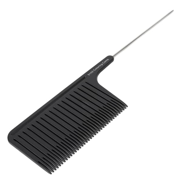 Professionel Hår Highlighting Kam Salon Hårfarve Stylist Rustfrit Stål Rottehale Kam Sort