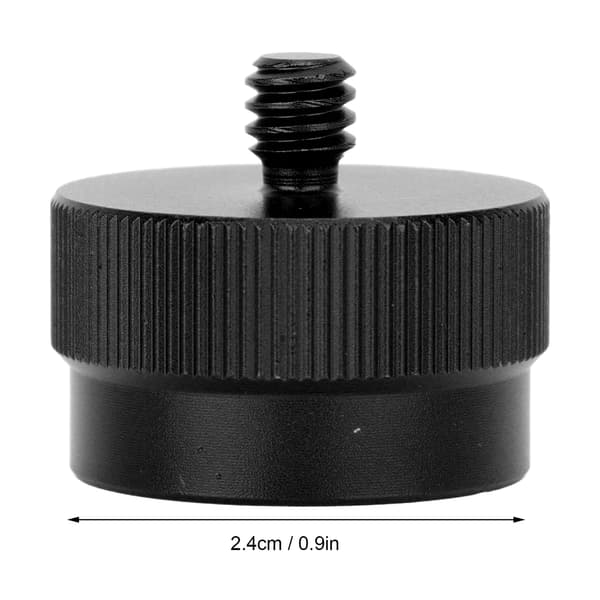 Universal Propan Tank Adapter 1/4in Sort Udendørs Camping Flad Beholder Konverter