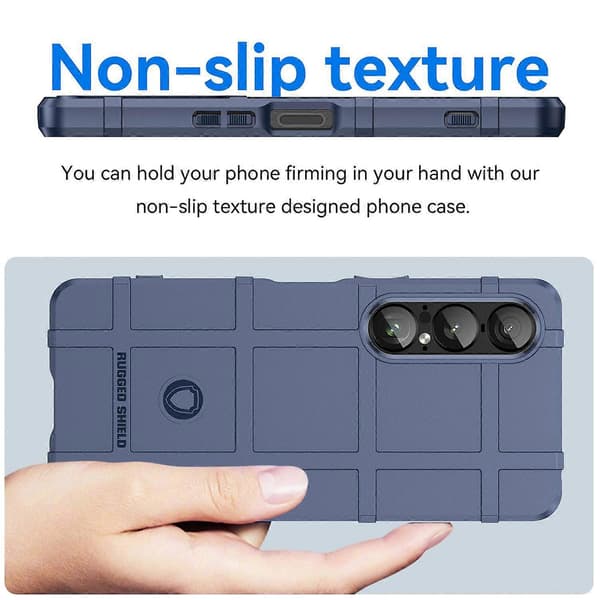 Heltäckande stötsäkert TPU-telefonfodral Blue For Sony Xperia 1 VII