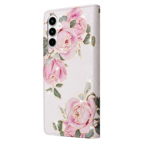 Samsung Galaxy A35 -lompakkokotelo kukkakuvioinnilla multifärg multicolor