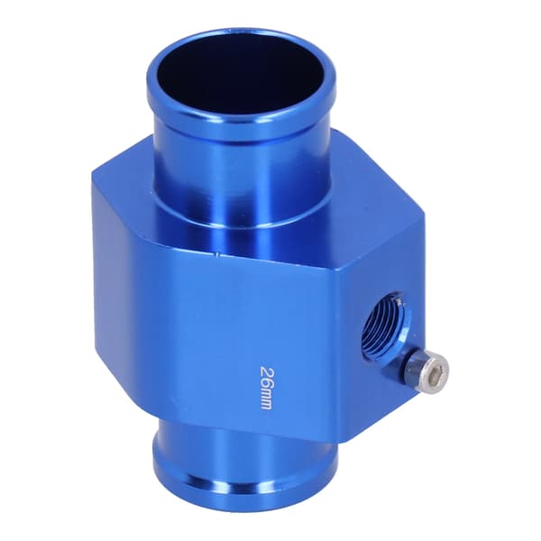 26mm Vattentemperatursensor Rör Blå Temp Slang Adapter Aluminium Biltillbehör