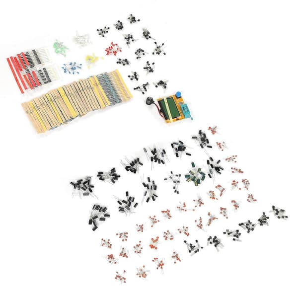 Super Electronic Component Kit 6 Values Set LCRT4 graafiseen transistoritesteriin DC9V