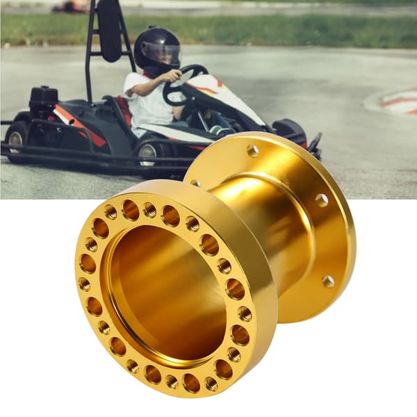 Universal Bil Hjuldistans Adapter Kit 3-Delars Aluminium Guld Navcentrisk