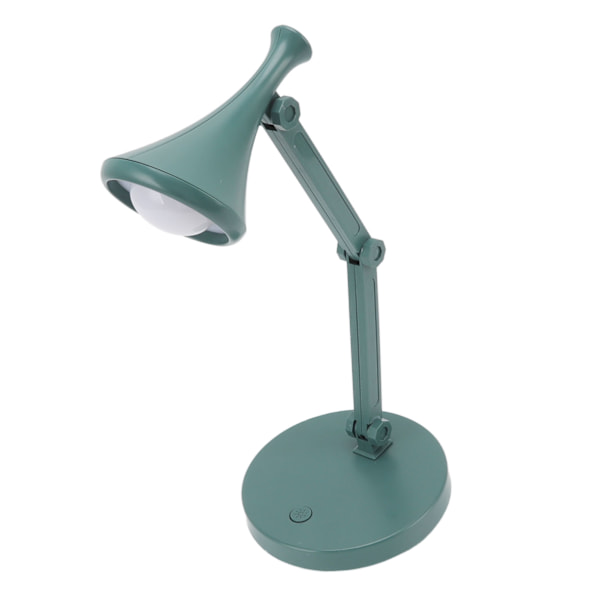 Moderne LED-bordlampe med 2 lysstyrkenivåer og justerbar stativ - Perfekt for studier, sovesal og kontor - Øyevernlig design - Grønn