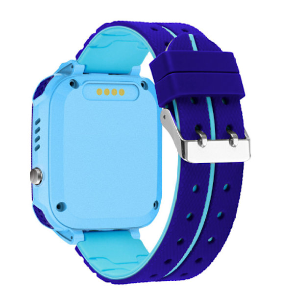 Børne Smart Watch Vandtæt Telefon Tracker Ur (Engelsk Blå),