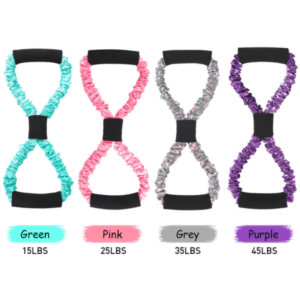 Figur 8 Pull Rope Yoga Elasticity 8 Figur Rygg Yoga Pull Rope Lämplig för fitness män och kvinnor yoga fitness