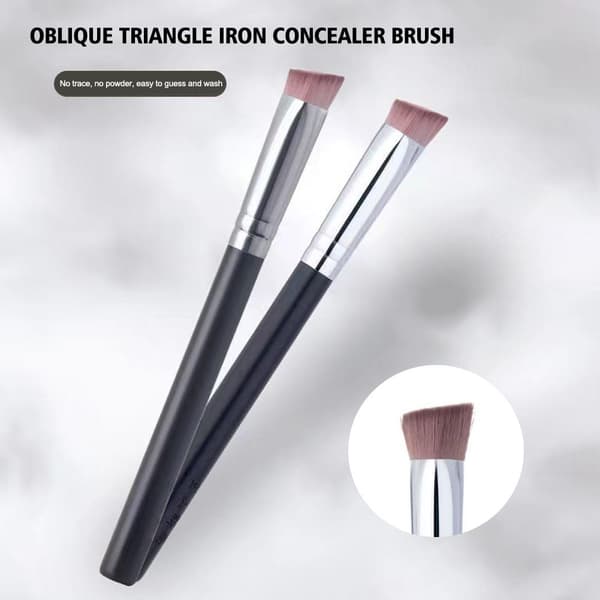 Skrå trekant concealerbørste Blød bærbar multifunktionel makeupbørste C9A5
