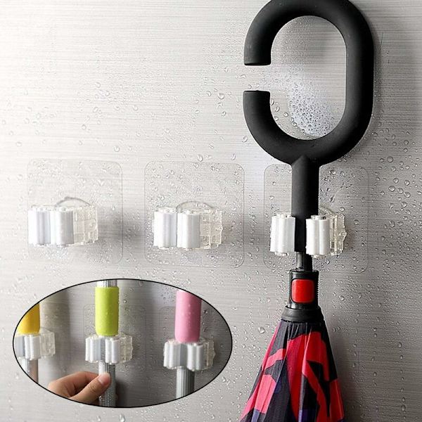 Nordic White+Nordic Powder+Nordic Blue+Nordic Green+Nordic Grey+Transparent Punch-free Moppe Clip Kostekortholder，til ho