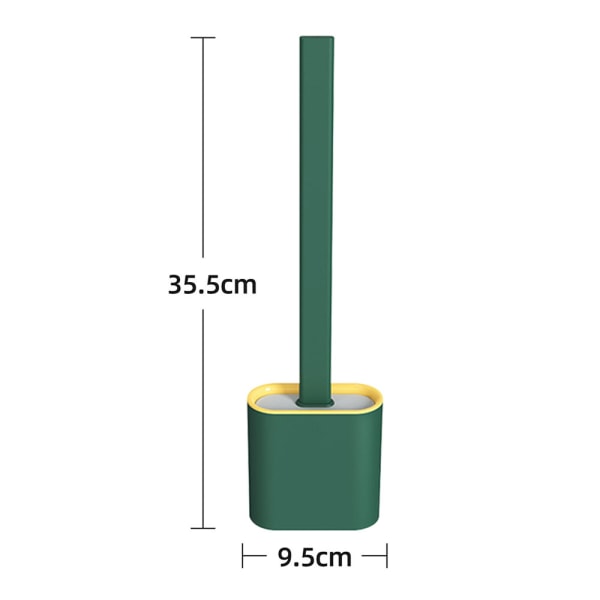 Silicone Flex WC-harja WC-puhdistusjärjestelmä Seinäasennettava Green