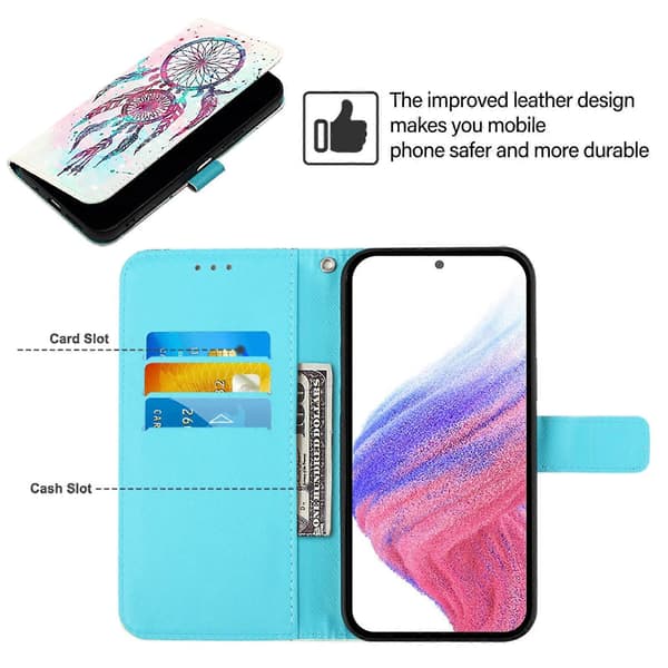 3D-maleri Horisontal Flip Skinntelefonveske til Ulefone Note 14 Color Drop Wind Chimes